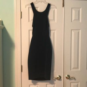 BEC & BRIDGE Petrol Blue Stretch Mesh Cutout Bodyc